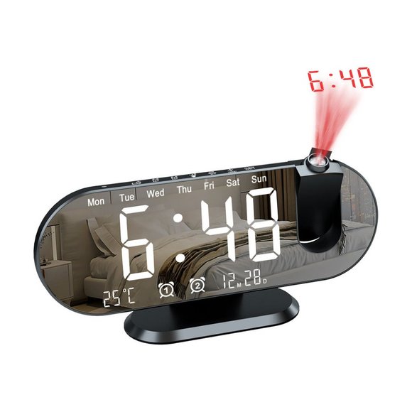 Multifunctional Creative LED Projection Clock - Picture 2 of 16